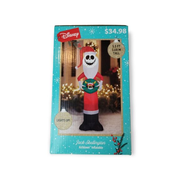 Disney JACK SKELLINGTON Nightmare Before Christmas Airblown Inflatable 5.5 Ft. - Picture 5 of 8